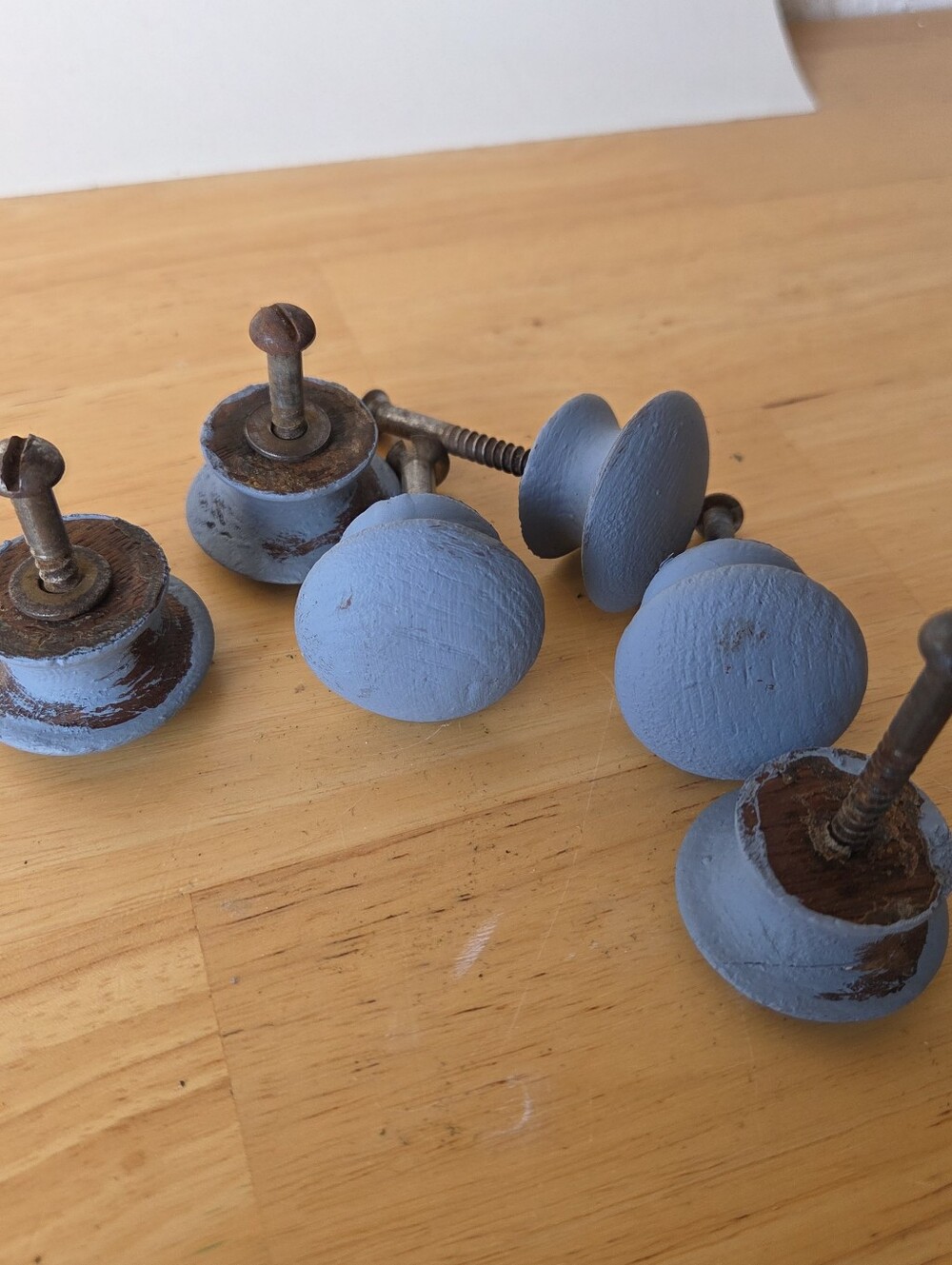 Old Wood Drawer Pull Knobs With Screws Real Wood